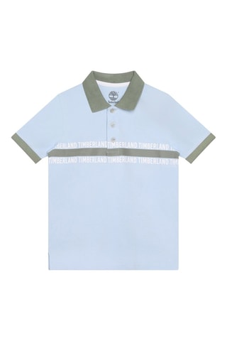Polo en coton biologique Ciel