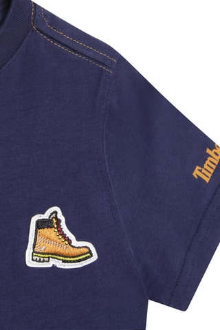 T-shirt en coton biologique Bleu marine