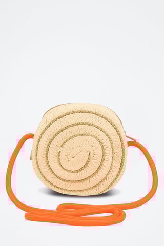 Sac bandoulière en paille Beige clair - Billieblush