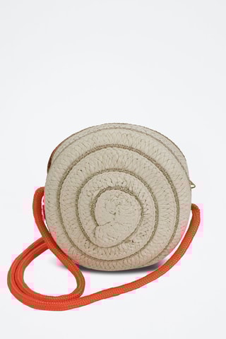 Sac bandoulière en paille Beige clair - Billieblush