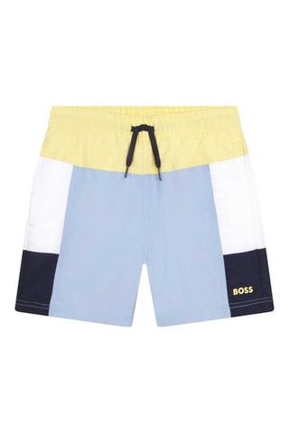 Bermuda de bain Bleu clair et jaune - Hugo Boss