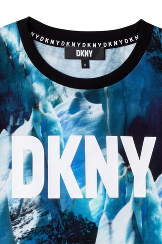 T-shirt tie and dye - Bleu - DKNY