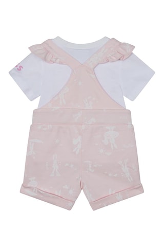 Salopette et t-shirt Rose et blanc - Hugo Boss
