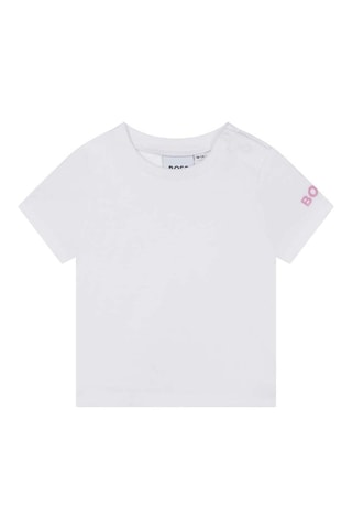 Salopette et t-shirt Rose et blanc - Hugo Boss