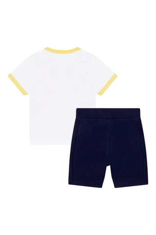 T-shirt en coton biologique et short Blanc et bleu marine - Timberland