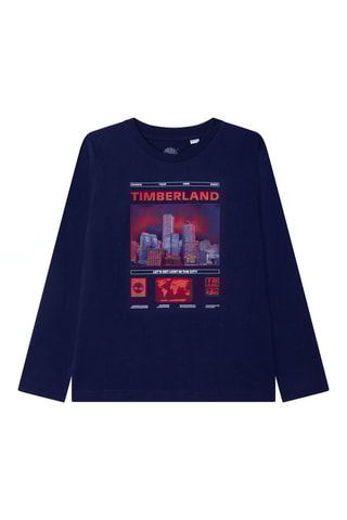T-shirt en coton biologique Bleu marine