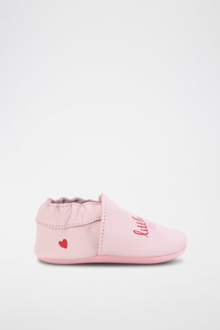 Chaussons en cuir de mouton Rose - Hugo Boss
