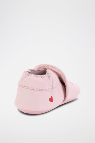 Chaussons en cuir de mouton Rose - Hugo Boss