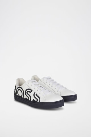 Baskets en cuir Bleu et blanc - Hugo Boss