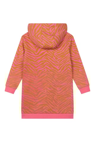 Robe sweat à capuche Camel et rose - Billieblush