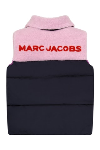 Doudoune bi-matière sans manches - Bleu marine - Marc Jacobs