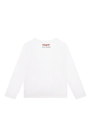 T-shirt en coton biologique Snoopy et Woodstock Snoopy et les Peanuts - Blanc - Marc Jacobs