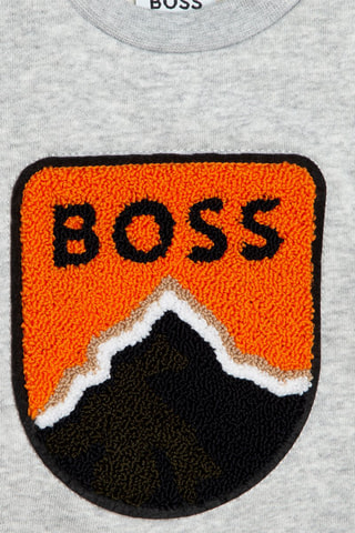 Sweat à capuche Gris clair chiné - Hugo Boss