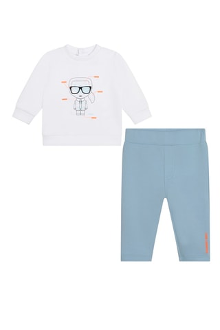 Sweat et pantalon - Blanc et ciel - Karl Lagerfeld - Marc Jacobs