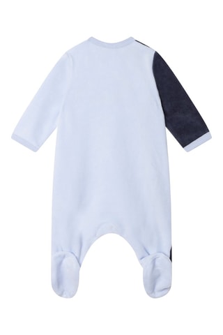 Grenouillère en coton biologique Bleu - Hugo Boss