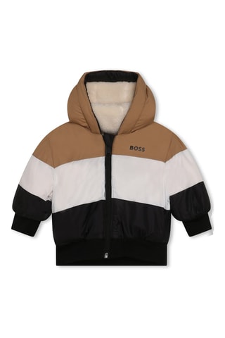 Veste réversible à capuche Beige et noir - Hugo Boss