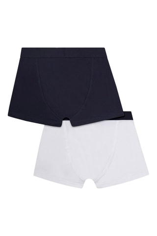 2 boxers Bleu marine et blanc - Hugo Boss