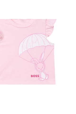 T-shirt en coton biologique - Nude  - Hugo Boss