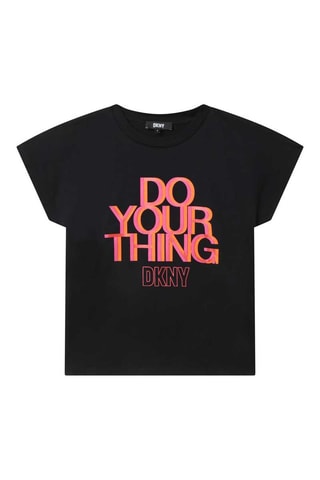 T-shirt en coton biologique - Noir - DKNY