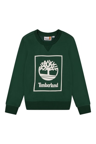 Sweat en coton biologique Vert - Timberland