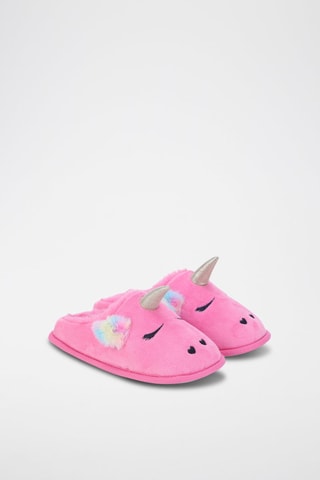 Chaussons fourrés Rose