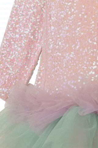 Robe Rose et turquoise