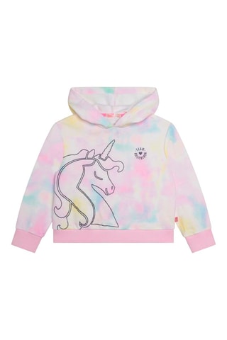 Sweat tie and dye Rose et turquoise