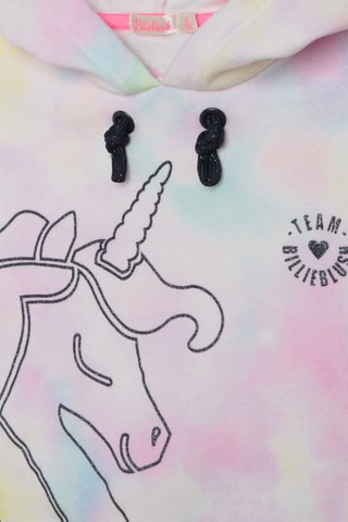 Sweat tie and dye Rose et turquoise