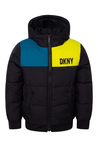 Doudoune réversible à capuche Noir - DKNY