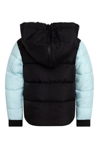 Doudoune à capuche Vert d’eau et bleu canard - DKNY