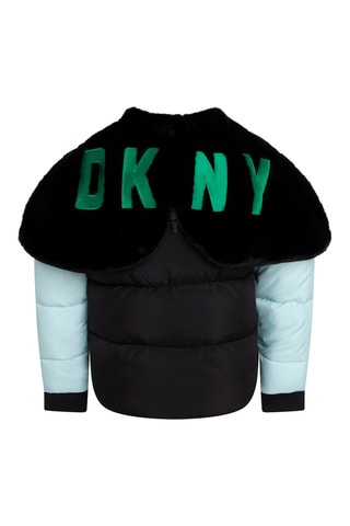 Doudoune à capuche Vert d’eau et bleu canard - DKNY