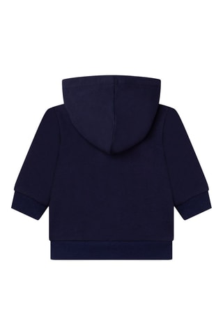 Sweat à capuche en coton biologique - Bleu marine