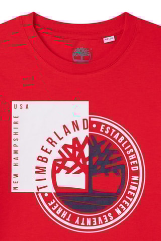 T-shirt en coton biologique Rouge
