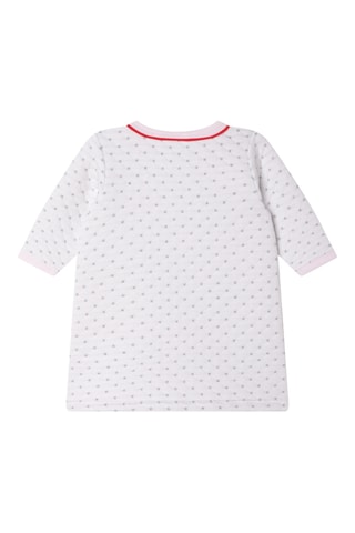 Robe en coton biologique Blanc