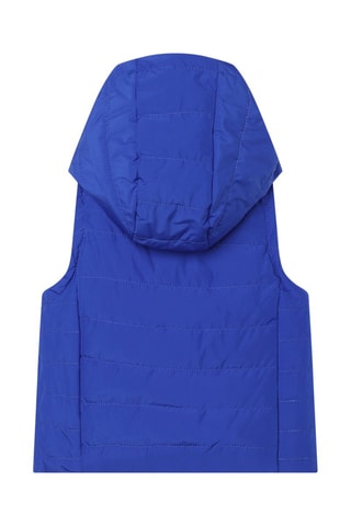 Doudoune sans manches à capuche - Bleu