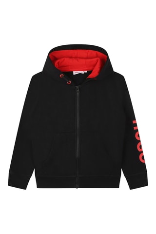 Sweat à capuche - Noir - Hugo