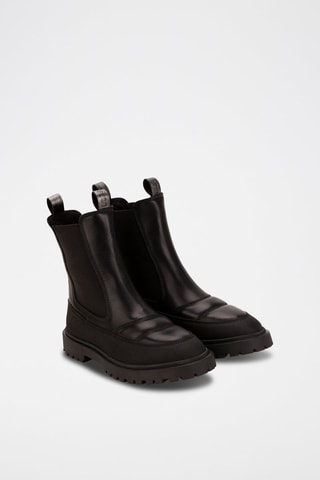 Bottines Chelsea en cuir Noir - Hugo Boss