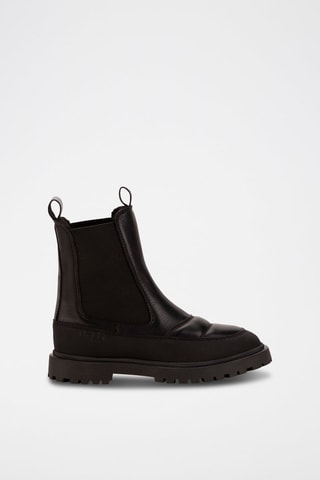 Bottines Chelsea en cuir Noir - Hugo Boss