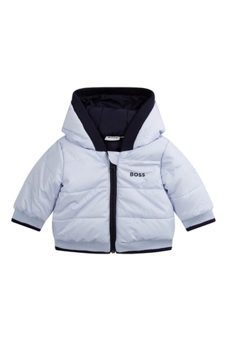 Doudoune réversible à capuche Bleu - Hugo Boss