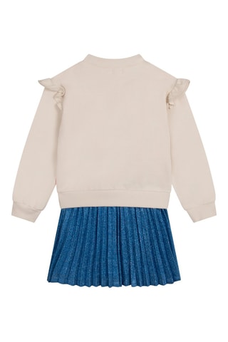 Robe trompe-l’œil Ecru et bleu marine - Billieblush