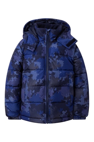 Doudoune à capuche Bleu cobalt