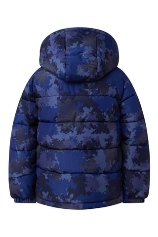 Doudoune à capuche Bleu cobalt