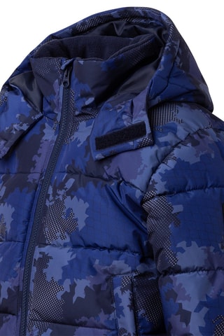 Doudoune à capuche Bleu cobalt