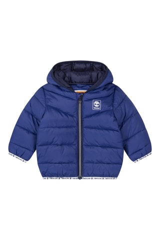 Doudoune à capuche Bleu cobalt