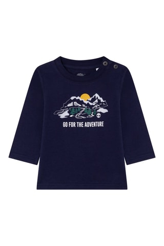 T-shirt en coton biologique Bleu marine - Timberland