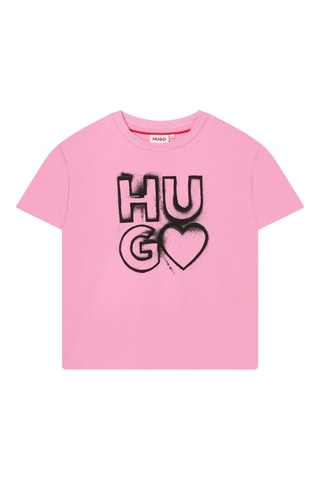 T-shirt en coton biologique - Rose - Hugo
