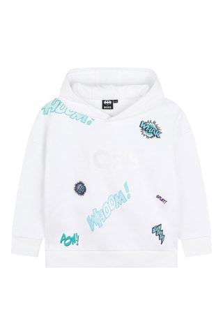 Sweat à capuche Batman La ligue des Justiciers DC Comics - Blanc - Boss