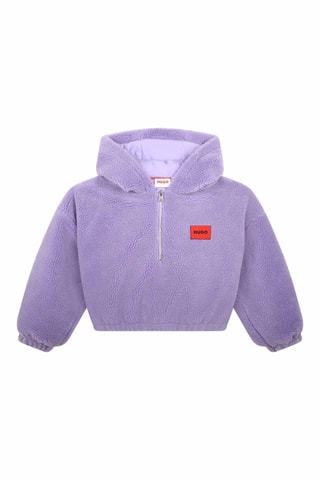 Sweat court à capuche - Violet - Hugo