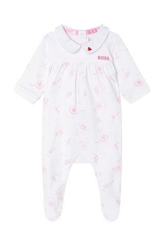 Grenouillère en coton biologique Blanc - Hugo Boss
