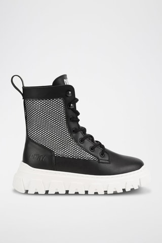 Bottes en cuir - Noir et blanc - DKNY